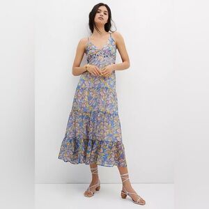 Anthropologie Verb By Pallavi Singhee Vineyard Tiered Maxi Dress